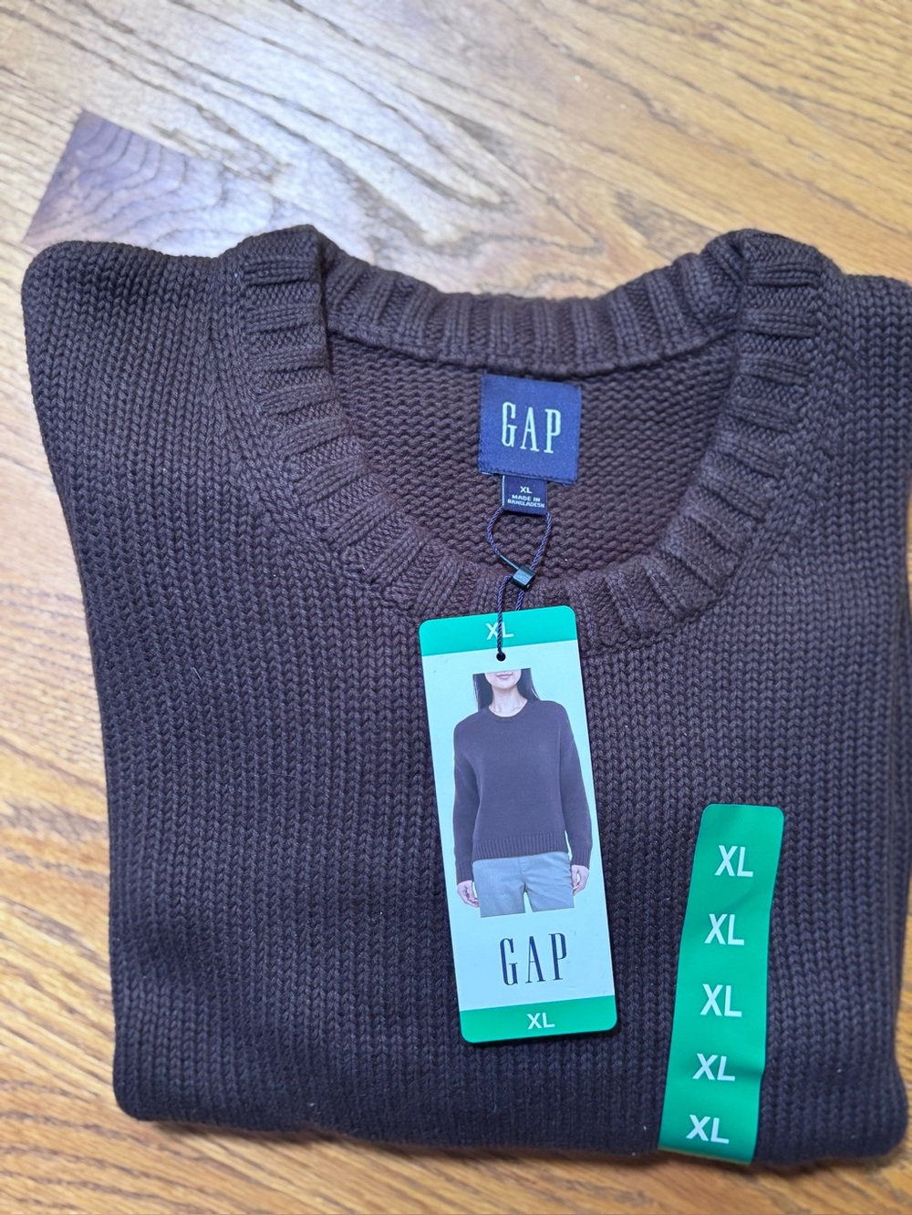 🍂 NWT GAP 100% Cotton Sweater | Espresso Brown | Fall Must-Have